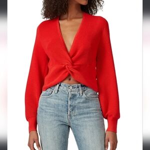 Finders Keepers V-Neck Red Sweater